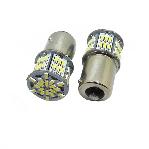 2pcs 650 Lumens 1156 3014 54 SMD Chipsets Led Bulb For Back Up Reverse Lights / Brake Lights / Tail Lights / Rv light / Xenon White (White)