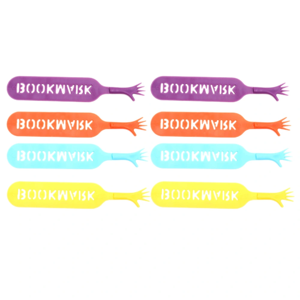 8Pcs Decorative Bookmarks Interesting Kids Bookmarks Wear-resistant Hand Bookmarks