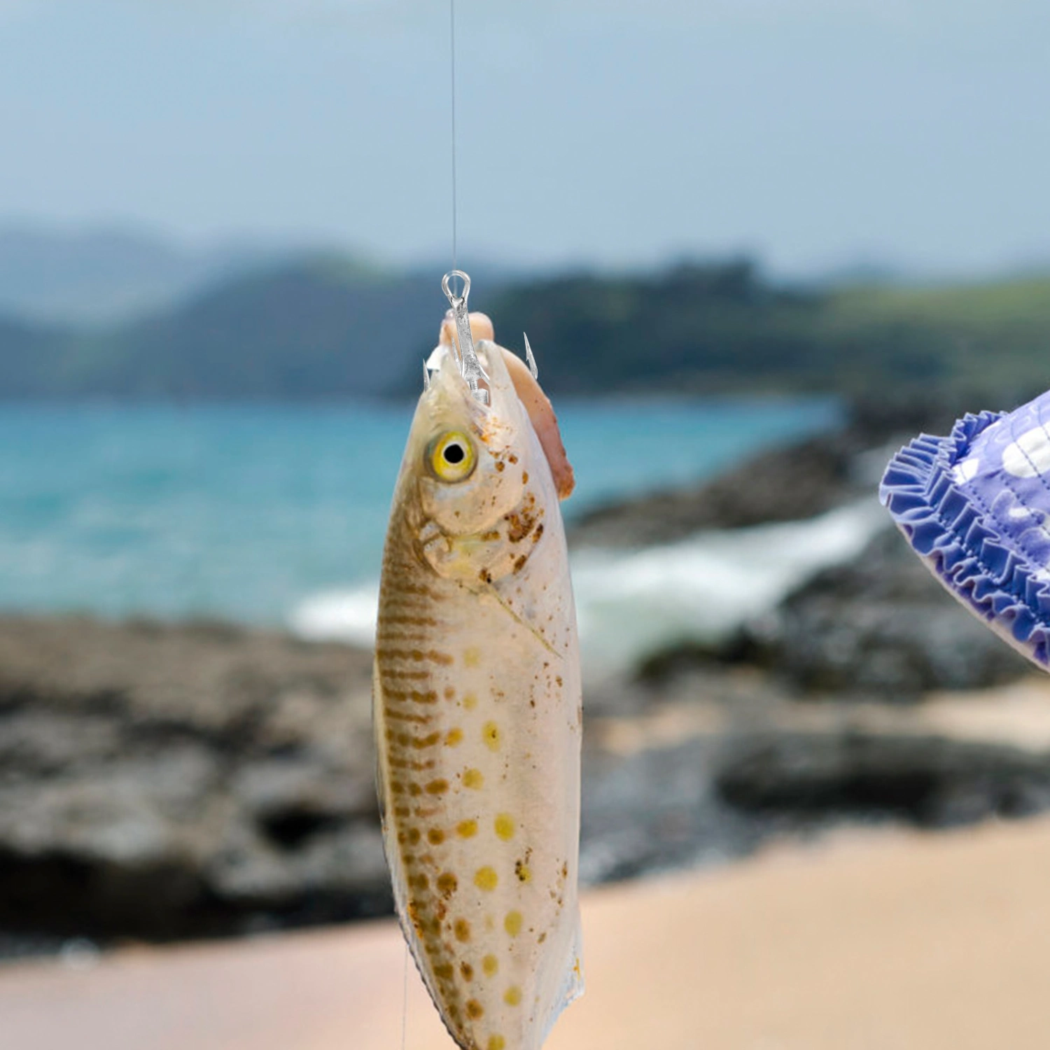 5Pcs Fishing Treble Hooks Steel Hooks Hanging Fish Hooks Strong Fish Hooks