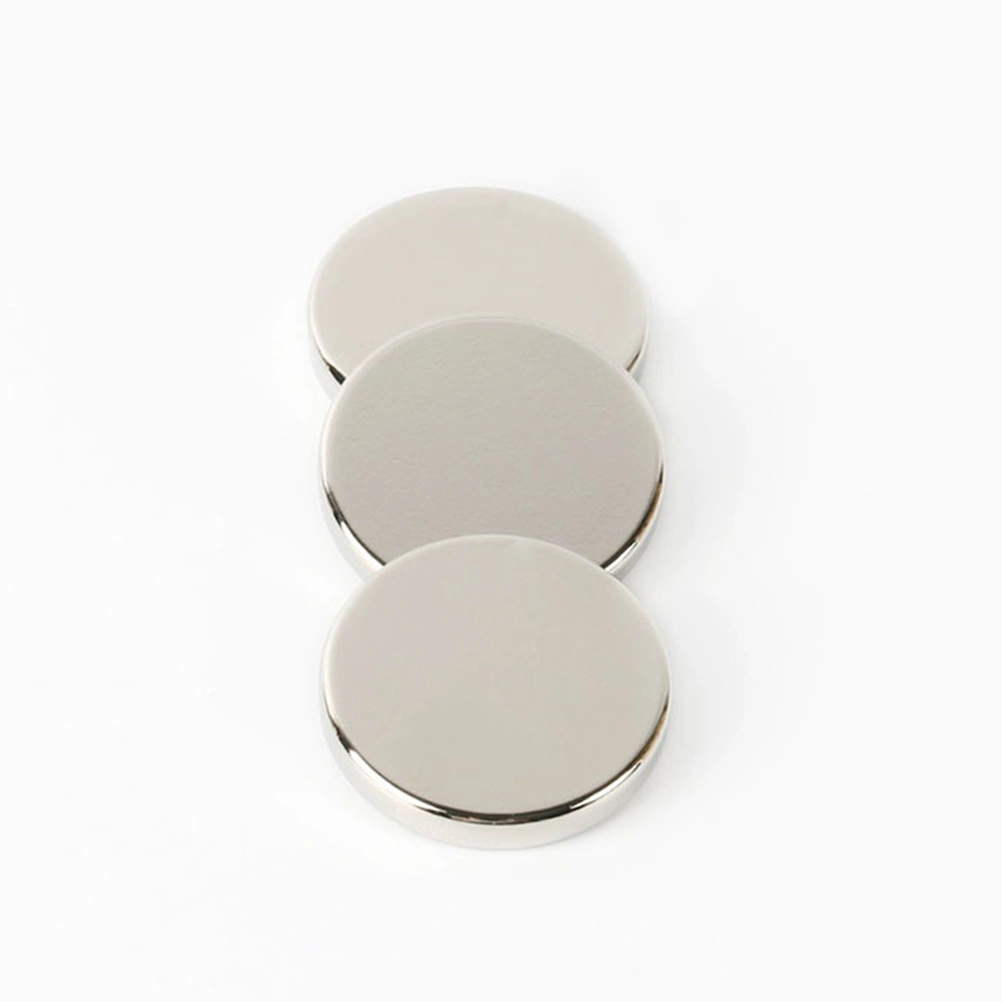 30PCS Round Magnetic Chips Multi-use NdFeB Magnetic Pieces Magnets for School Office Home - 10x3mm (Silver)