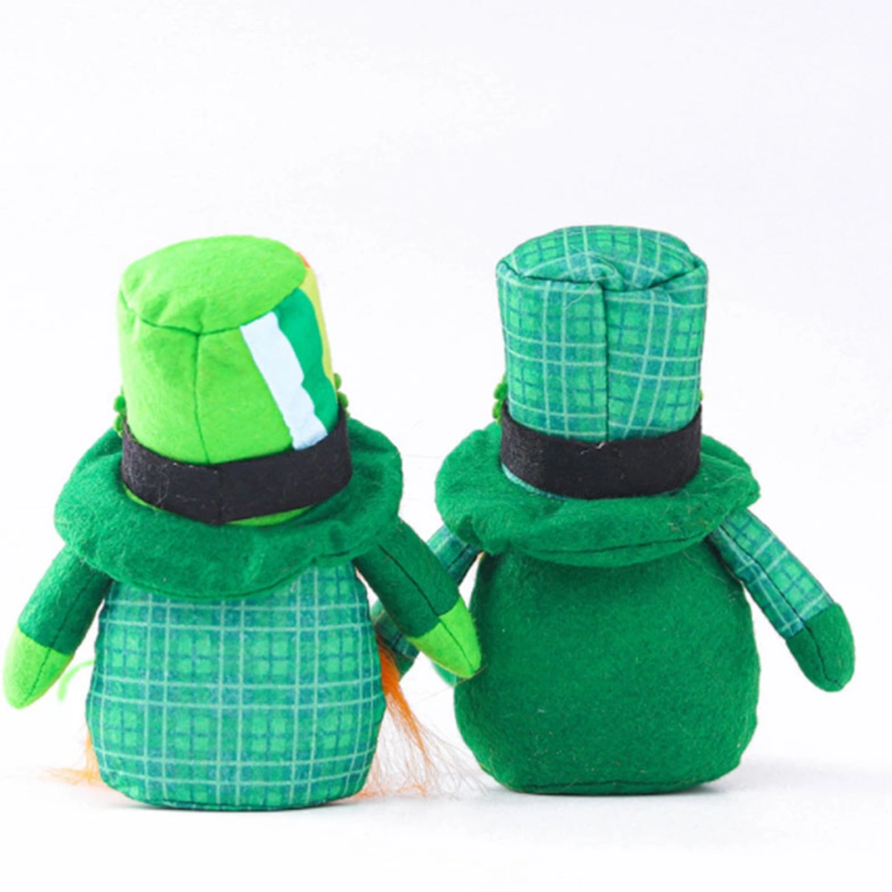 1pc St. Patrick's Day Cloth Doll Party Faceless Doll Party Desktop Ornament