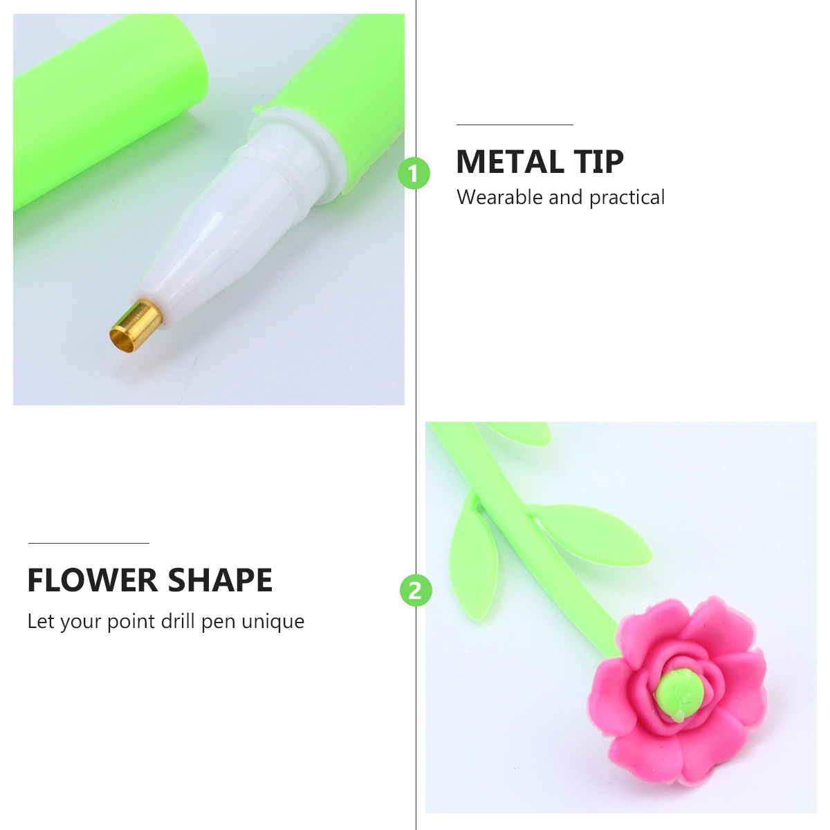 3 Pcs  beads painting Pen Funny Diamond Pen DIY Diamond Embroidery Tool