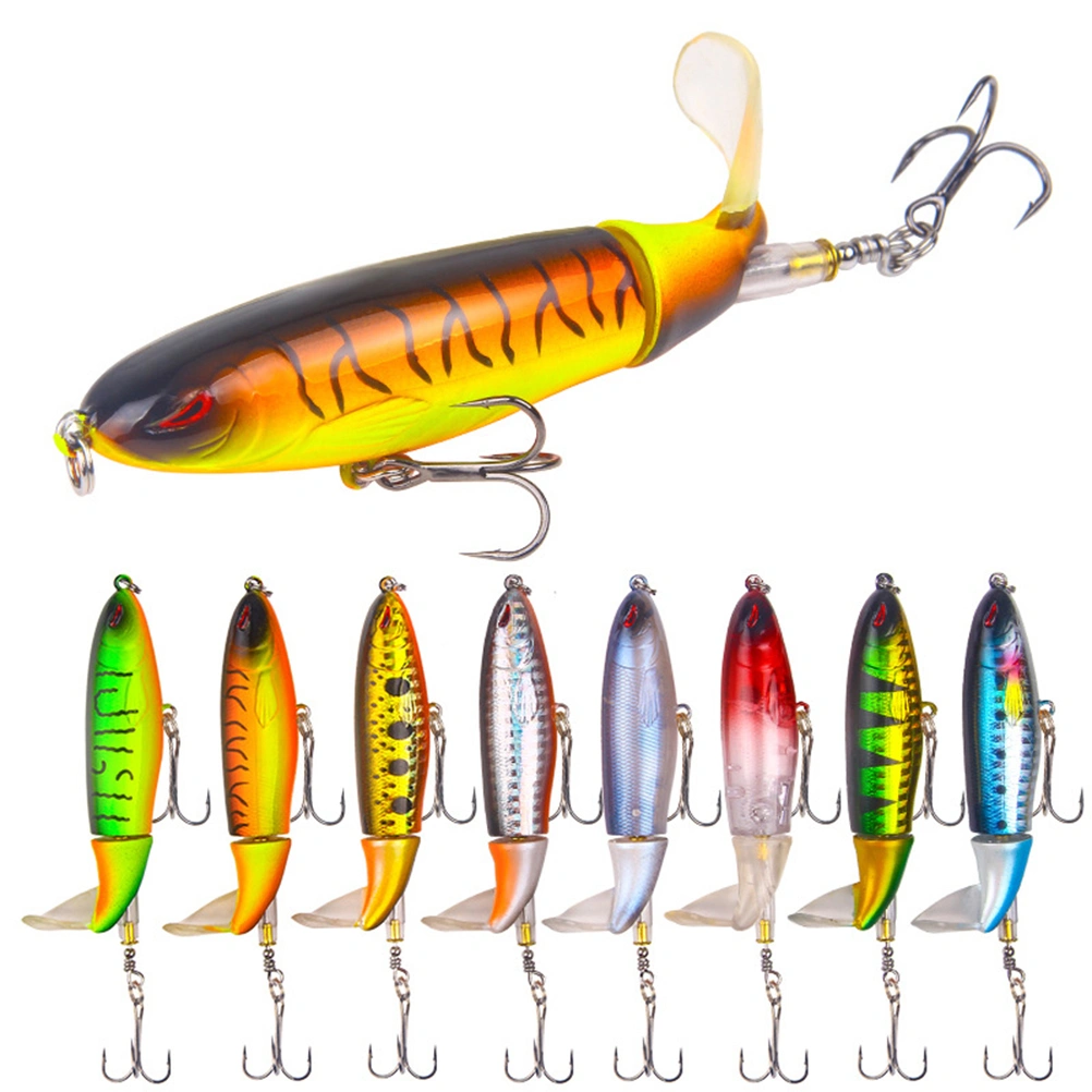 13G Fishing Lure Bait Artificial Hard Bait Salmon Bass Fishing Lures Fishing Tackle Accessories Rotating Tail Tackle (7#)