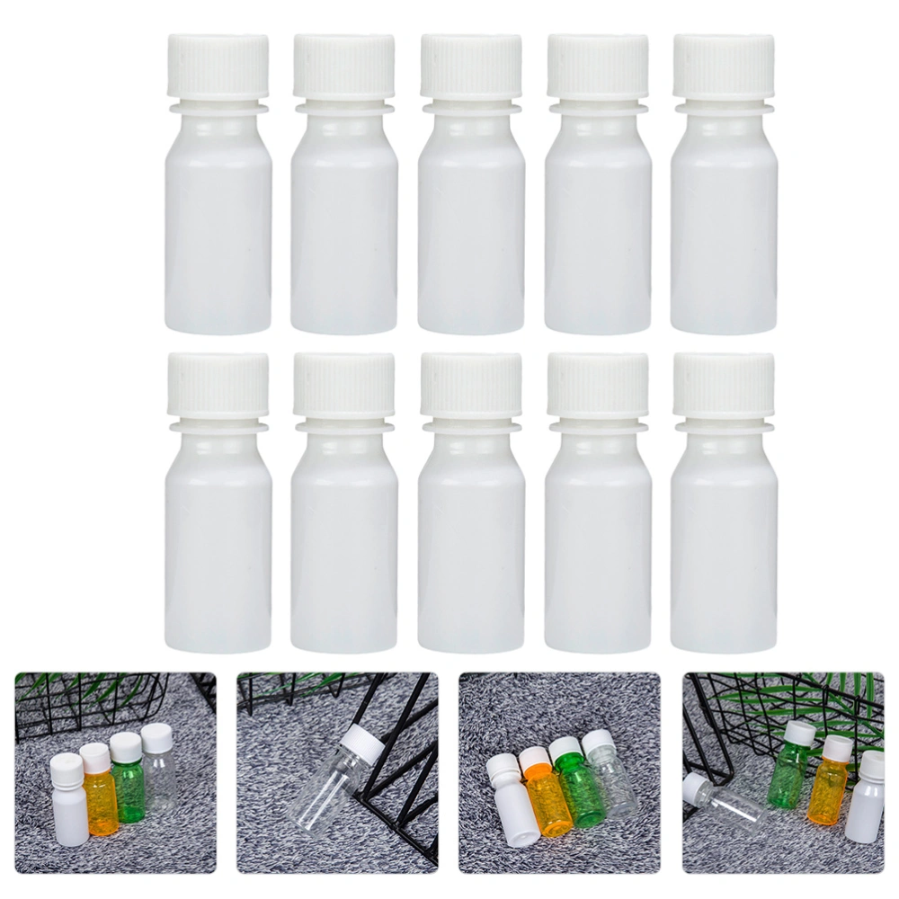 30pcs 20ML Laboratory Sample Sealing Bottles Reagent Bottles (Random Color)