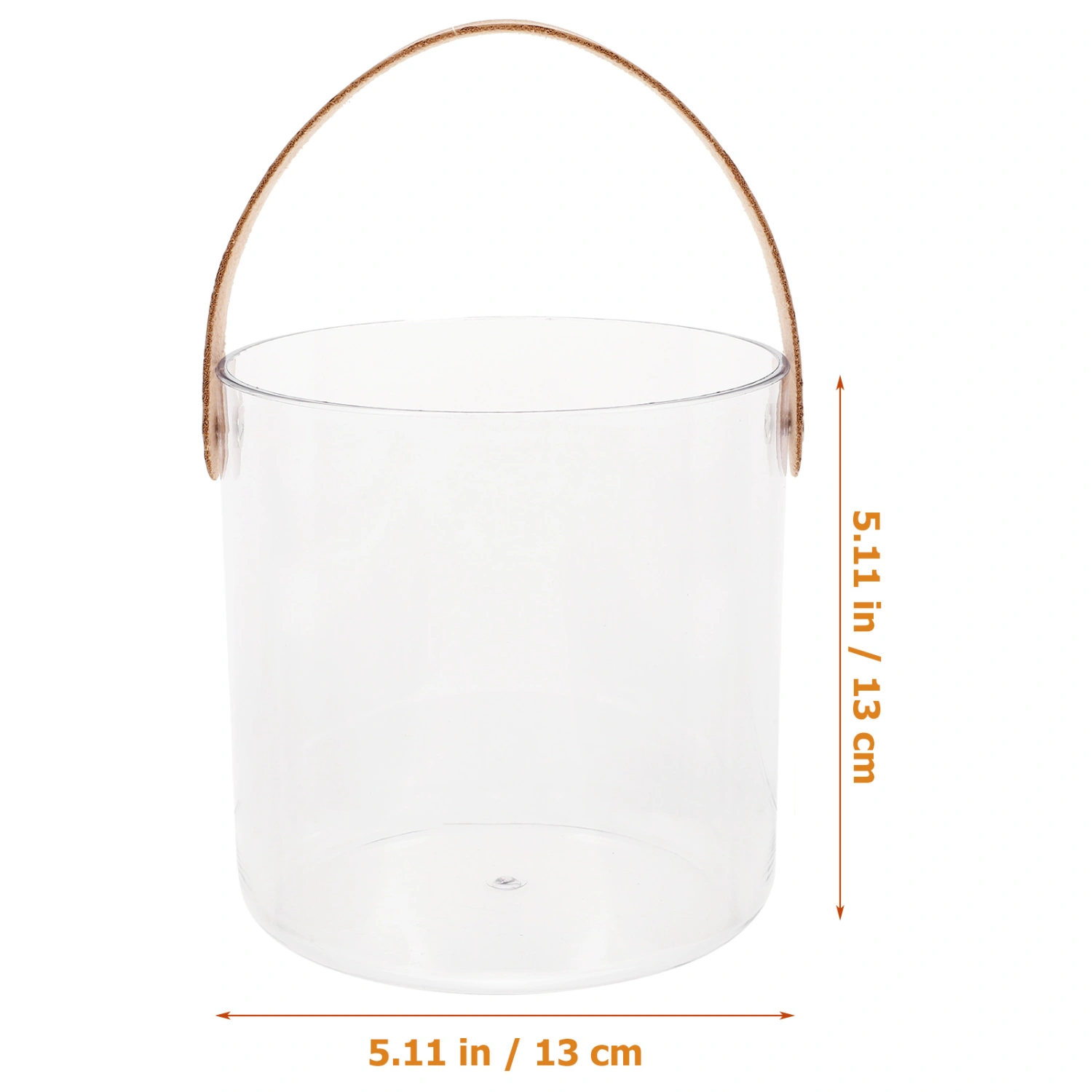 Transparent Fruit Bag Fashion Handle Bag Handbag Fruit Picnic Basket with Handle