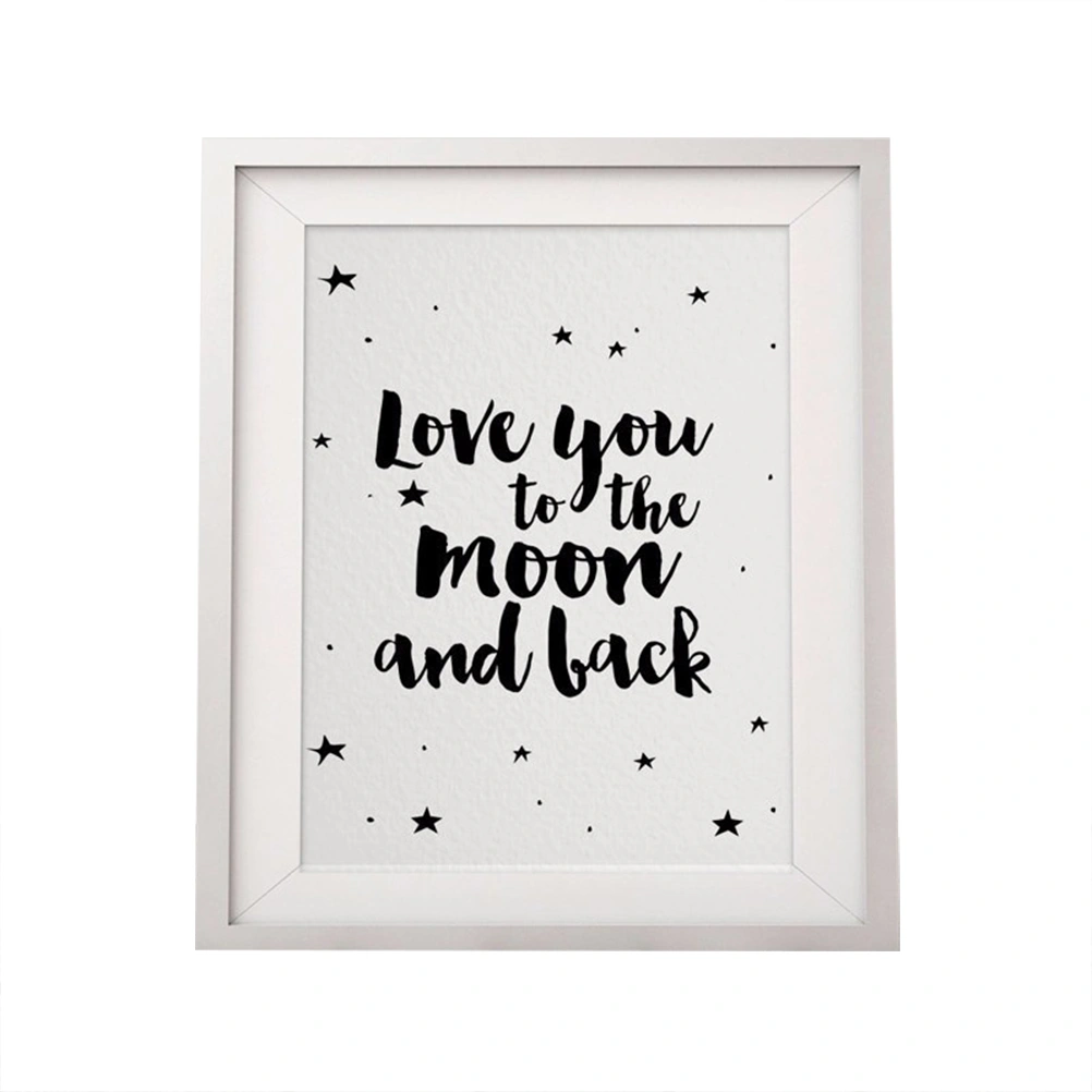 Love You to the Moon and Back Modern Wall Art Canvas Wall Decorative Painting for Home Decor 30 x 40cm