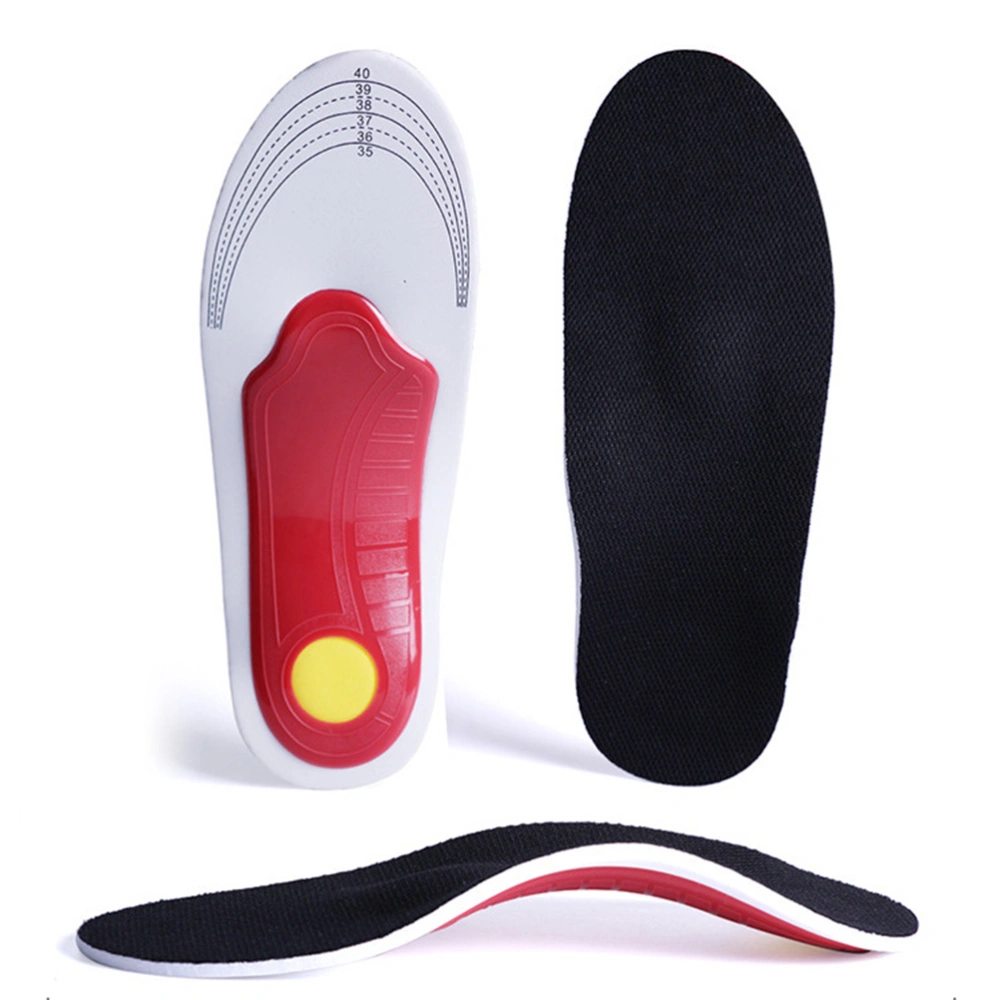 1 Pair Breathable Sweat Absorption EVA Buffer Cushion Insoles for Men Women Sports Foot Arch Support Size L