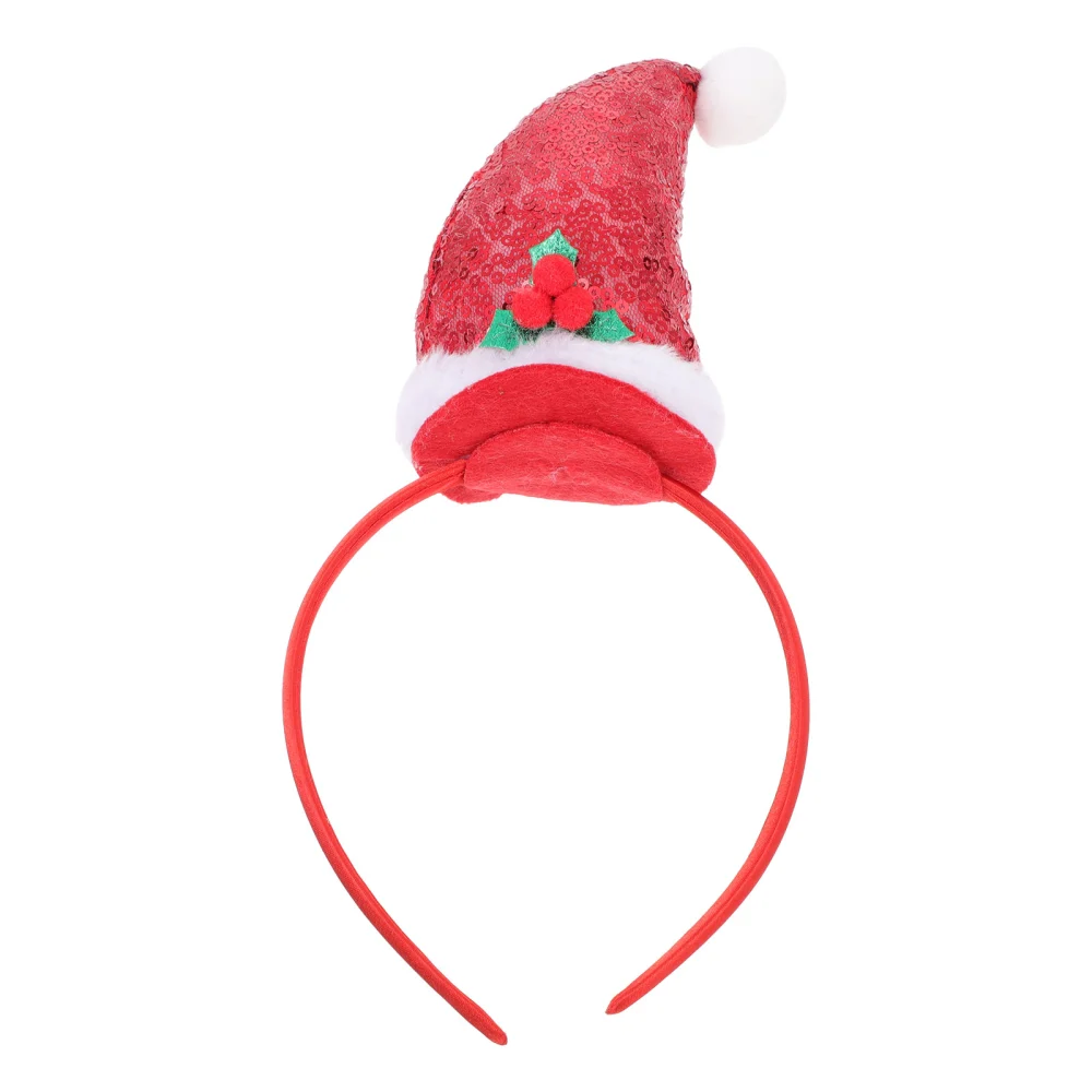 1pc Cloth Xmas Hat Headband Children Hair Hoops Adorable Children Head Decor