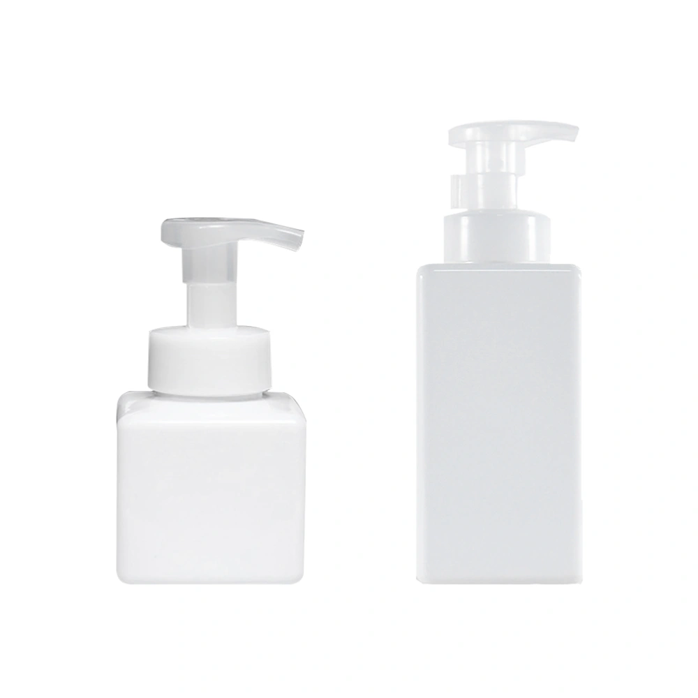 2PCS Foaming Soap Bottles Dispenser Empty Refillable Pump Bottle Liquid Soap Containers (250ml and 450ml for Each 1pc)