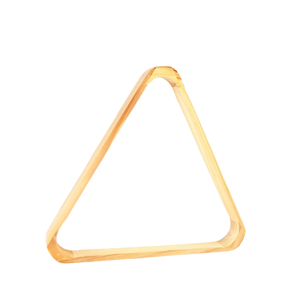 Solid Color Wooden Triangle Snooker Pool Billiards Tripod Ball Rack Swing Ball Holder Triangle Ball Frame Pool Table Accessories for Standard Balls Game Supplies