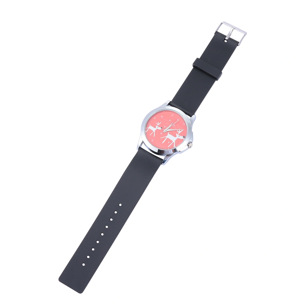 Christmas Elements Watch Quartz Watch PVC Watchband Cartoon Women Watch