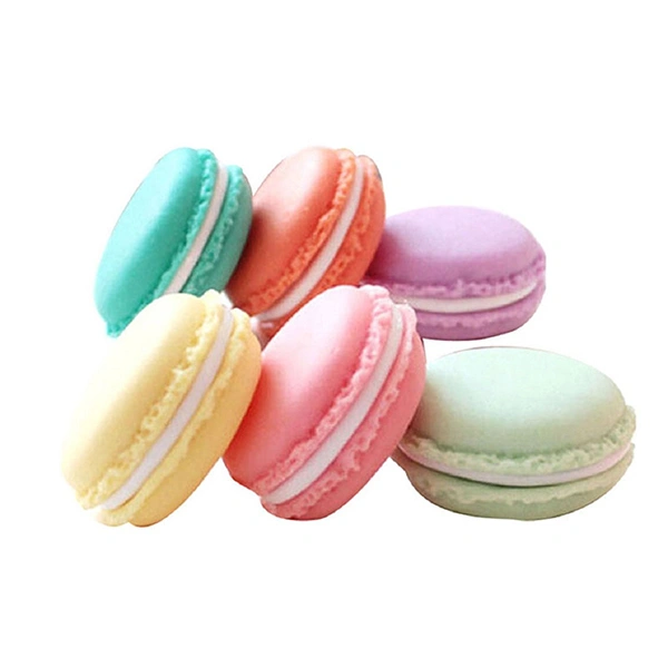 6pcs Mini Earphone SD Macarons Bag Storage Box Case Carrying Pouch (Random Color)