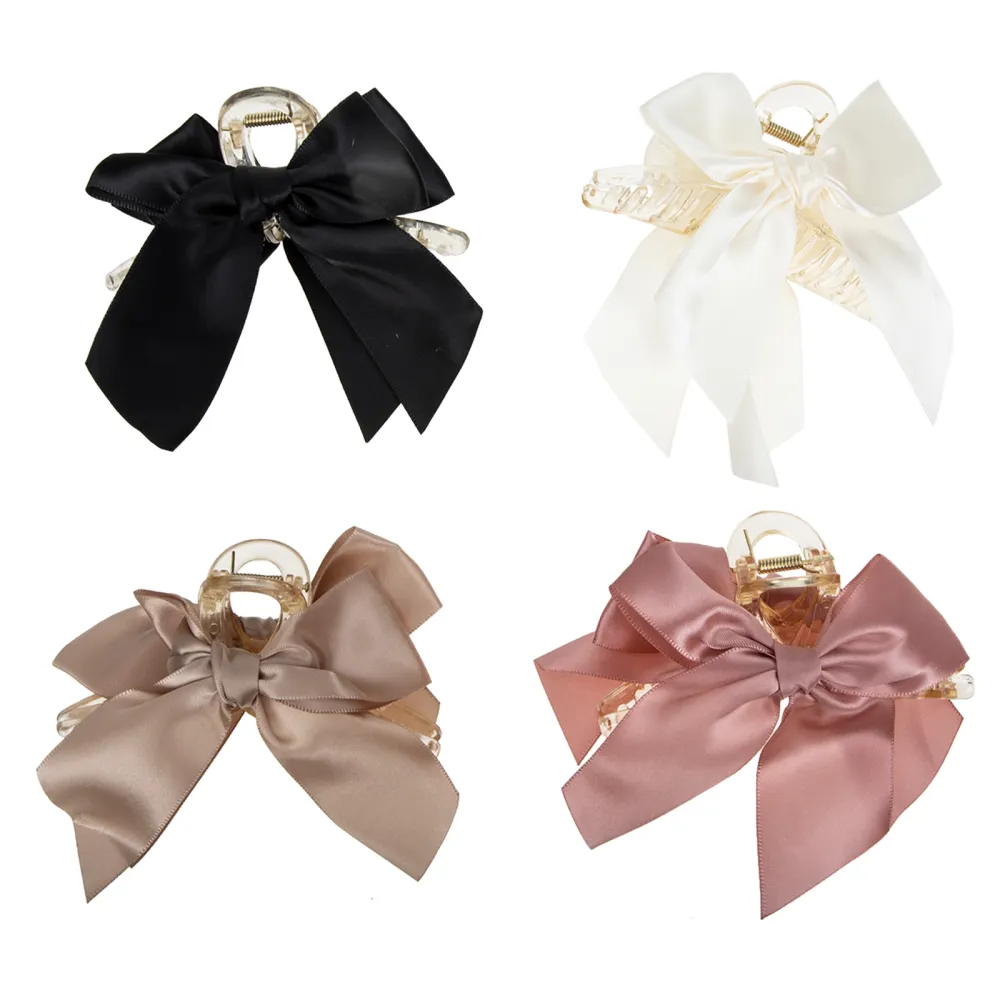 4Pcs Headdress Accessory Girl Hair Clip Bowknot Hair Clip Hairdressing Hair Clip