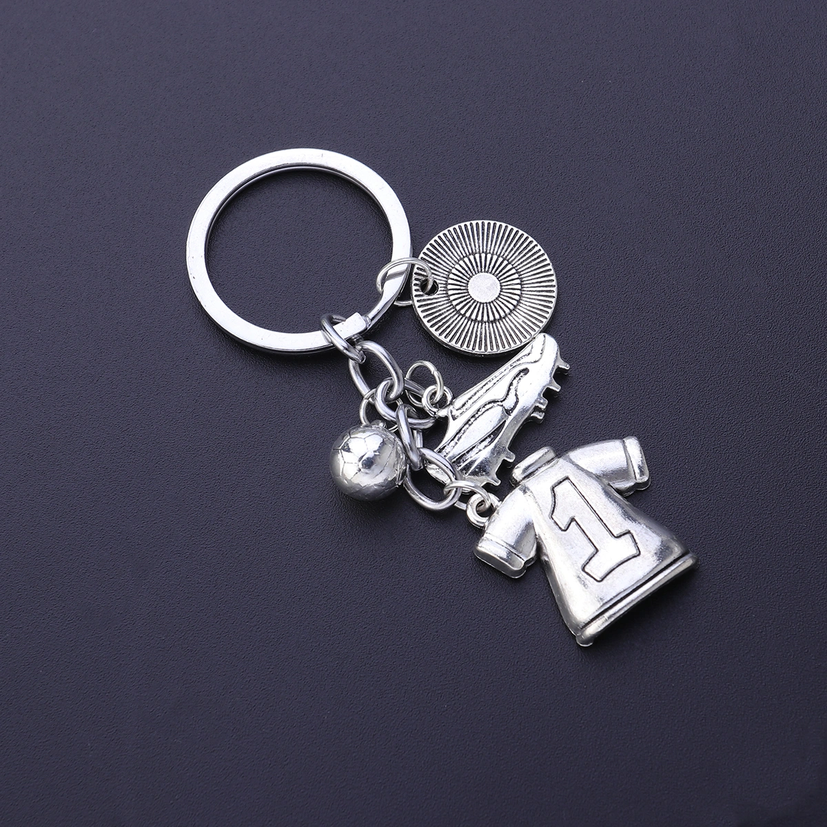 Football Theme Keyring Jersey Fan Gift Key Holder Soccer Shoes Keychains Pendant Key Rings Craft Ornaments