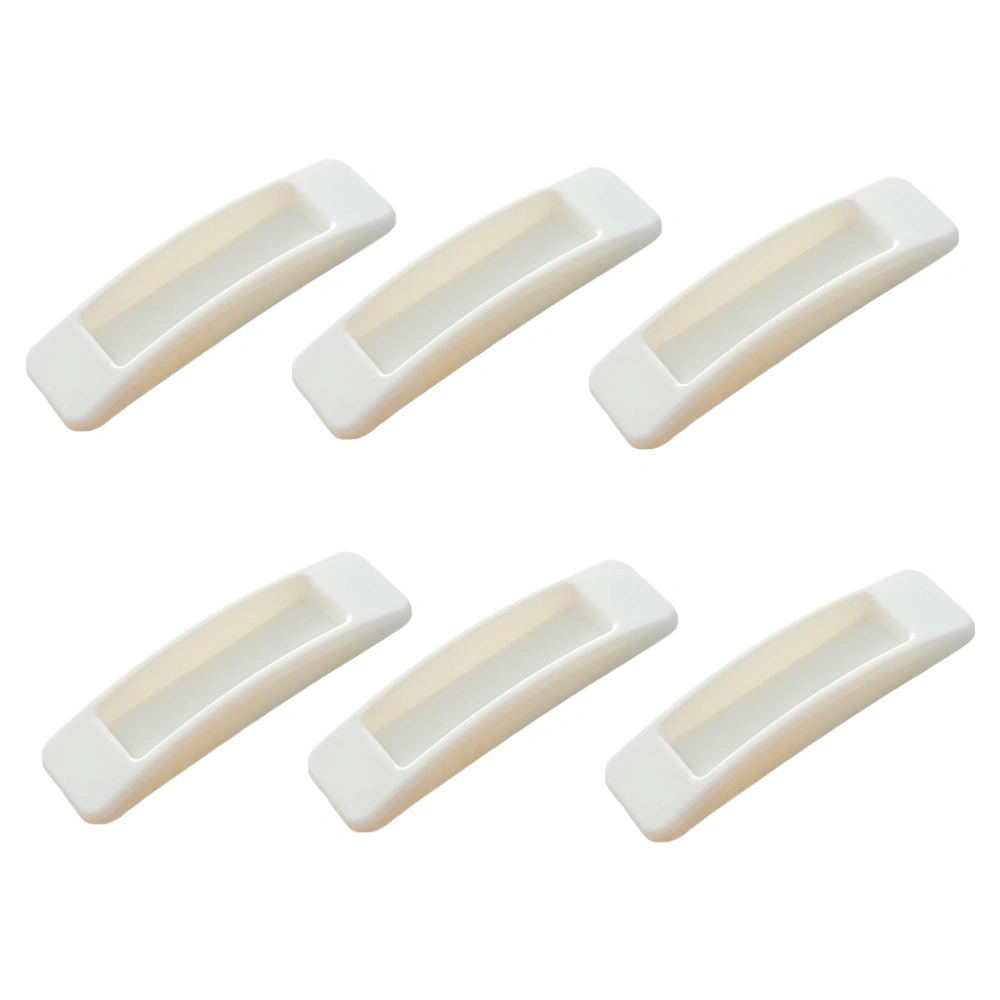 6Pcs Adhesive Door Knobs Durable Cupboard Pull Handles Wardrobe Handles