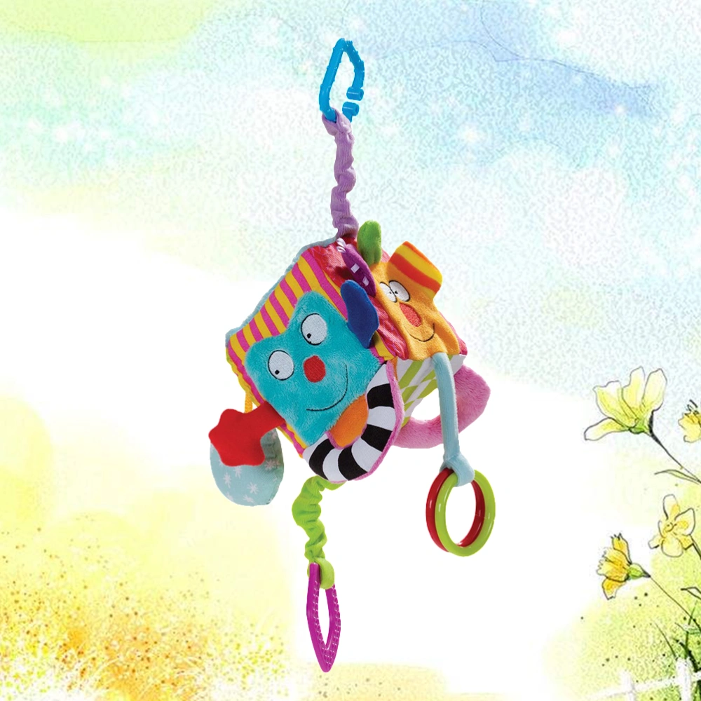 Building Block Bed Hanging Toys Multifunctional Bed Bell Cartoon Stroller Pendant Plush Stuffed Toy