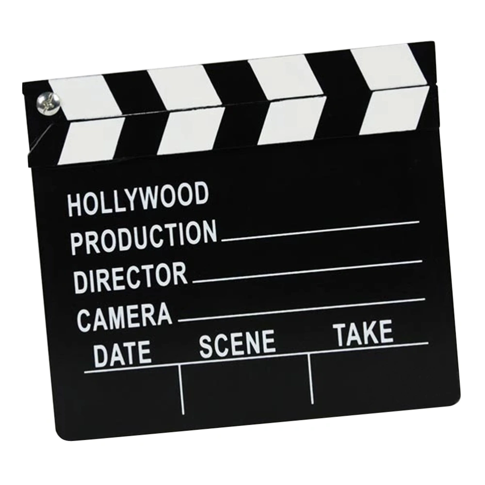 Wooden Director's Clapper Board Film Movie Clapboard Slate Photo Props Kids Toy