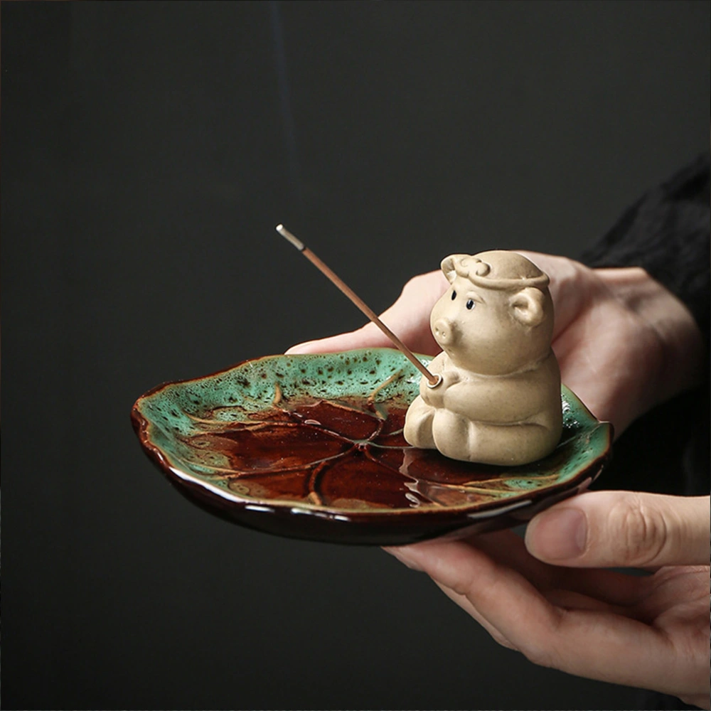 Pig Design Incense Stick Holder Incense Holder Home Desktop Pig Adornment