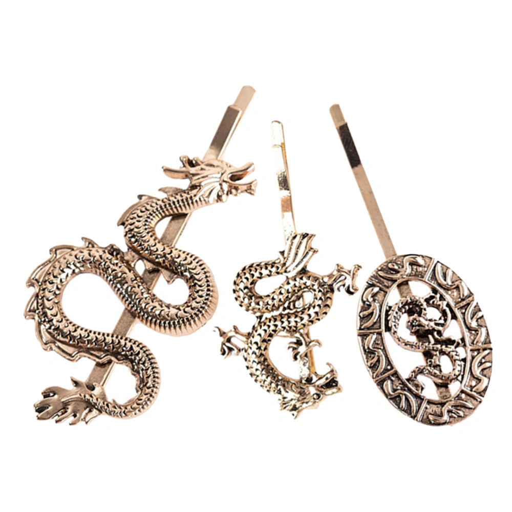 6pcs Dragon Hair Clip Retro Punk Hairpins Metal Bobby Pin Hair Accessories