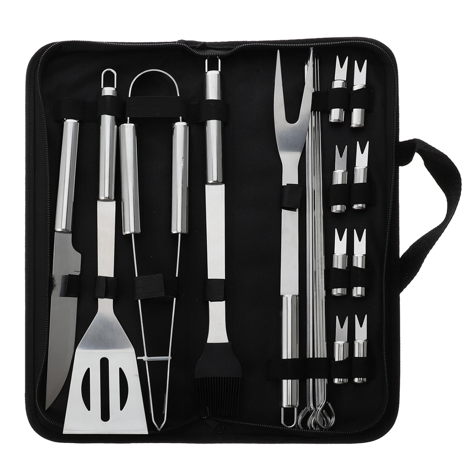 1 Set Stainless Steel BBQ Tools Barbecue Tools Kit Outdoor Grilling Supplies