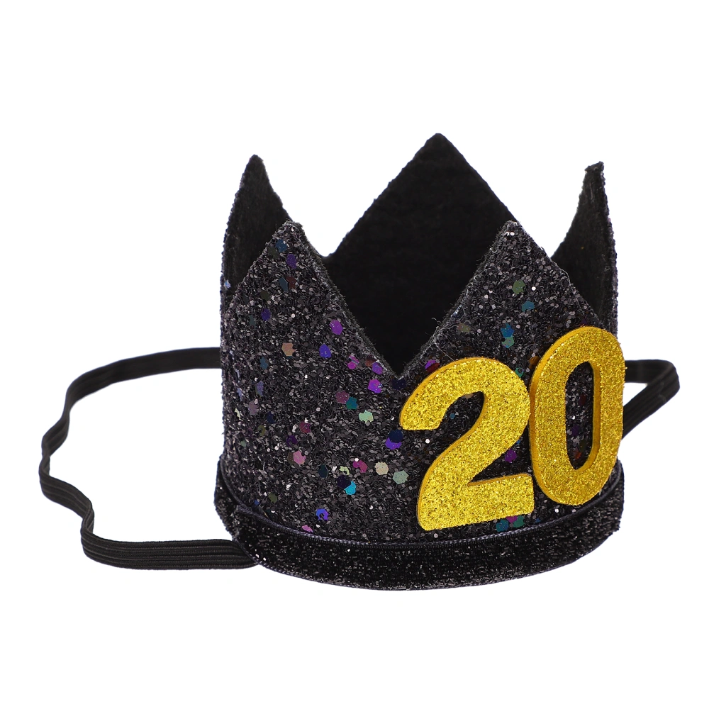 1PC Birthday Party Hat Party Decorative Tiara Crown Eye-Catching Hat Crown