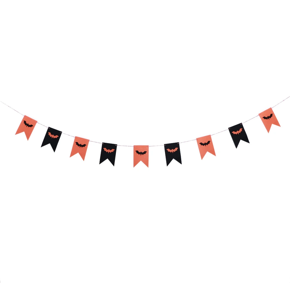 Halloween Felt Cloth Flags Bunting Garland Flags Banner Indoor Outdoor Decoration for Festival Party