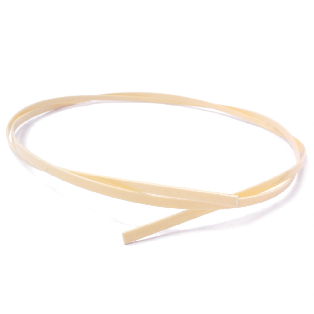 1.5mm Plastic Binding Purfling Strips Trim Inlay Body Project for Guitar Bass Ukulele Accessories 6mm Width (Ivory)