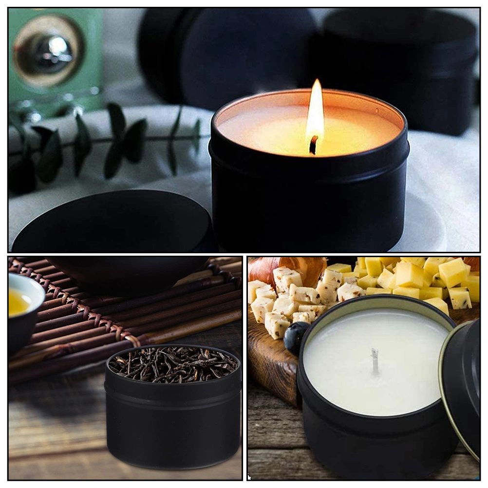 5pcs Retro Candle Tin Candle Containers Travel Tins Candle Jar for Candle Making