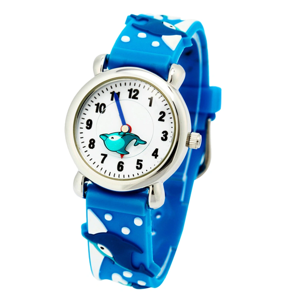 Lovely Cartoon Dolphin Watch Children Dolphin Watch Cartoon Kids Watch