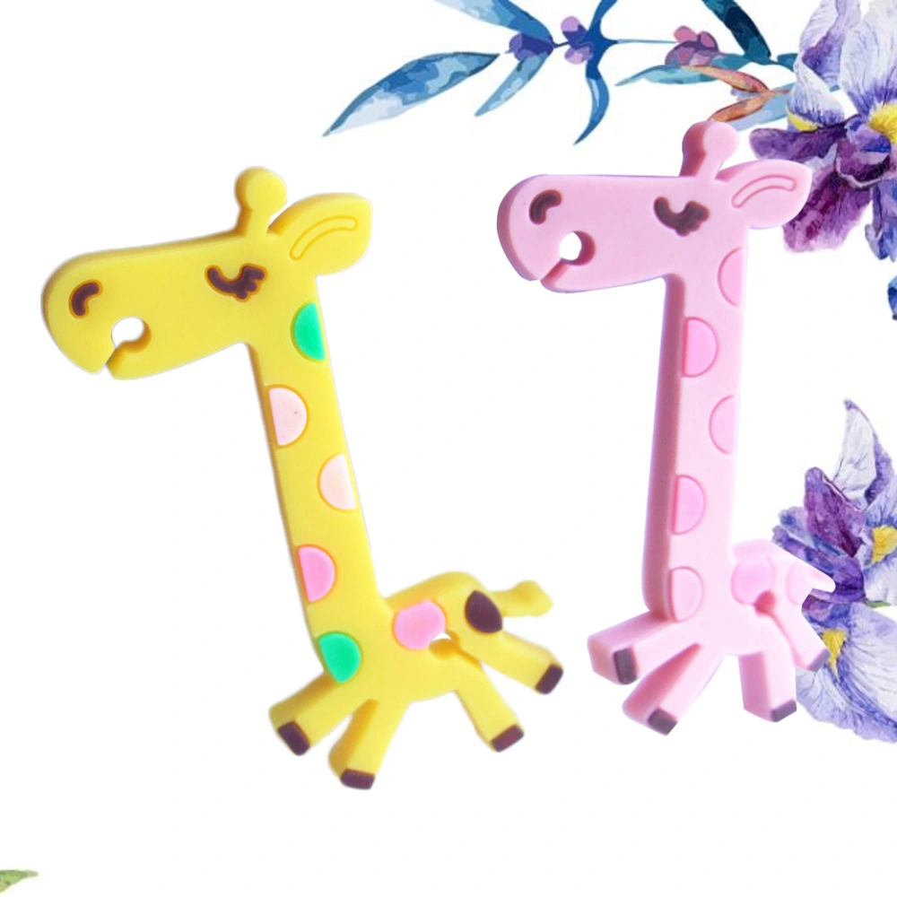 10PCS PVC Creative Winder Animal Winder Giraffe Shape Winder(Mixed Color)