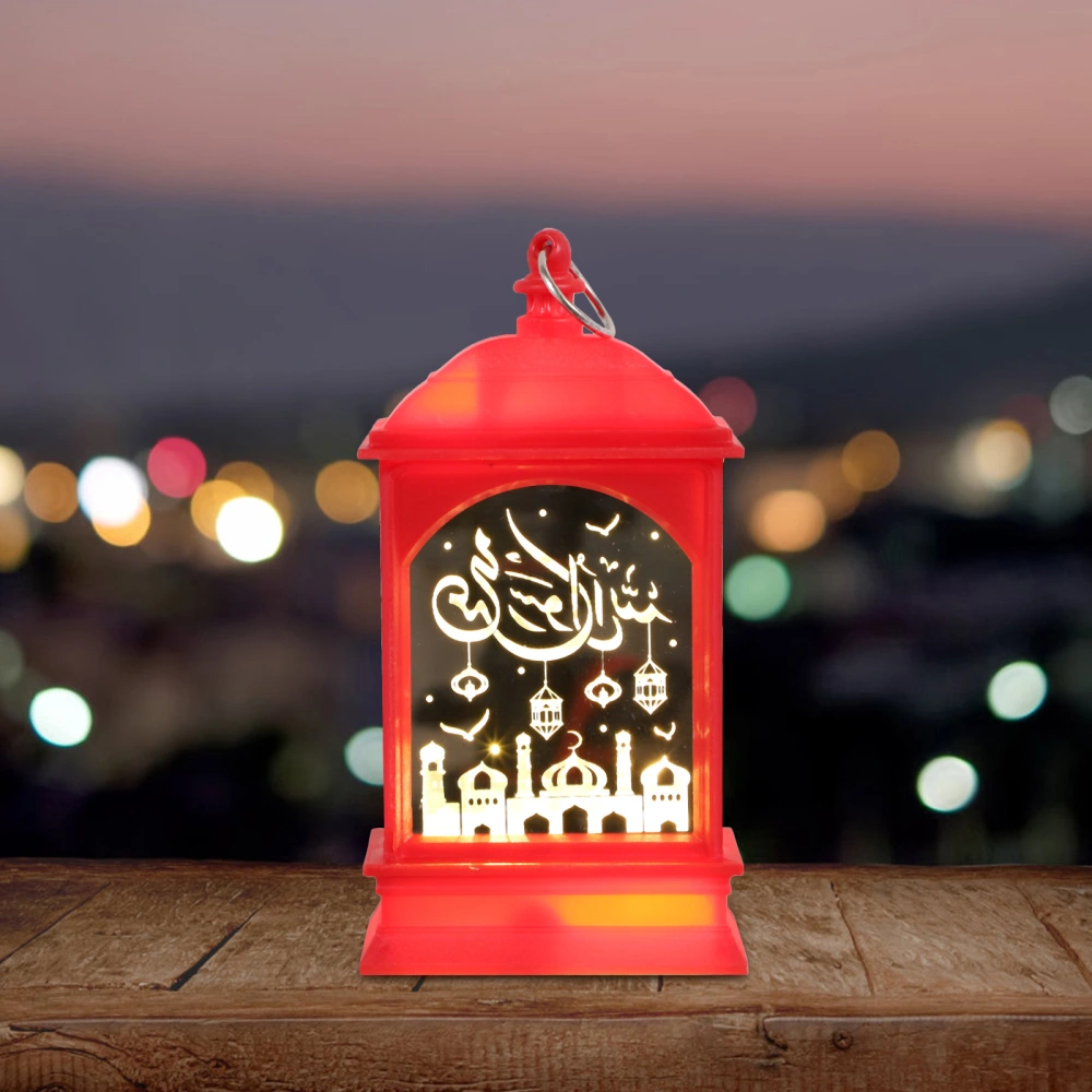 LED Eid Mubarak Lantern Decor Holiday Lamp Decor Muslim Ramadan Lighting Decoration