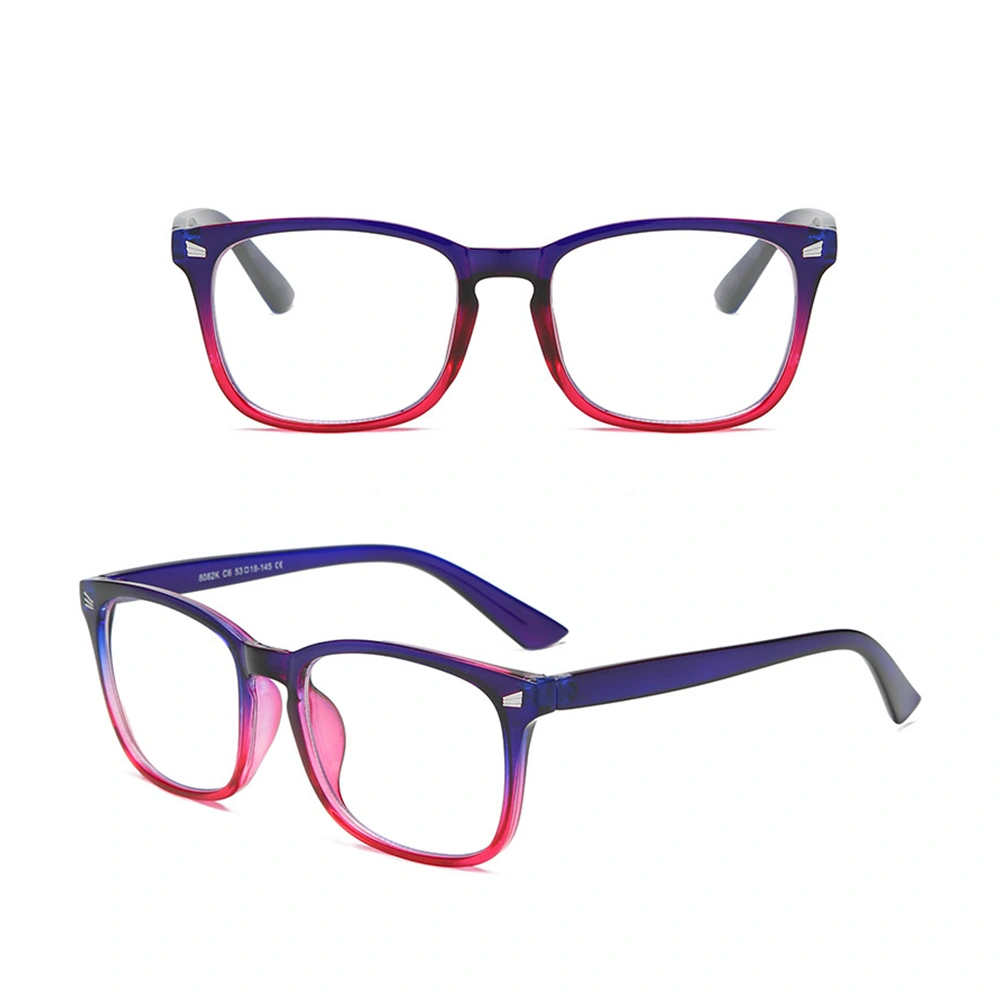 Fashion Eyeglasses Frame Anti-Blue Light Glasses Frame Vintage Eyeglasses Frame (Pink and Blue)