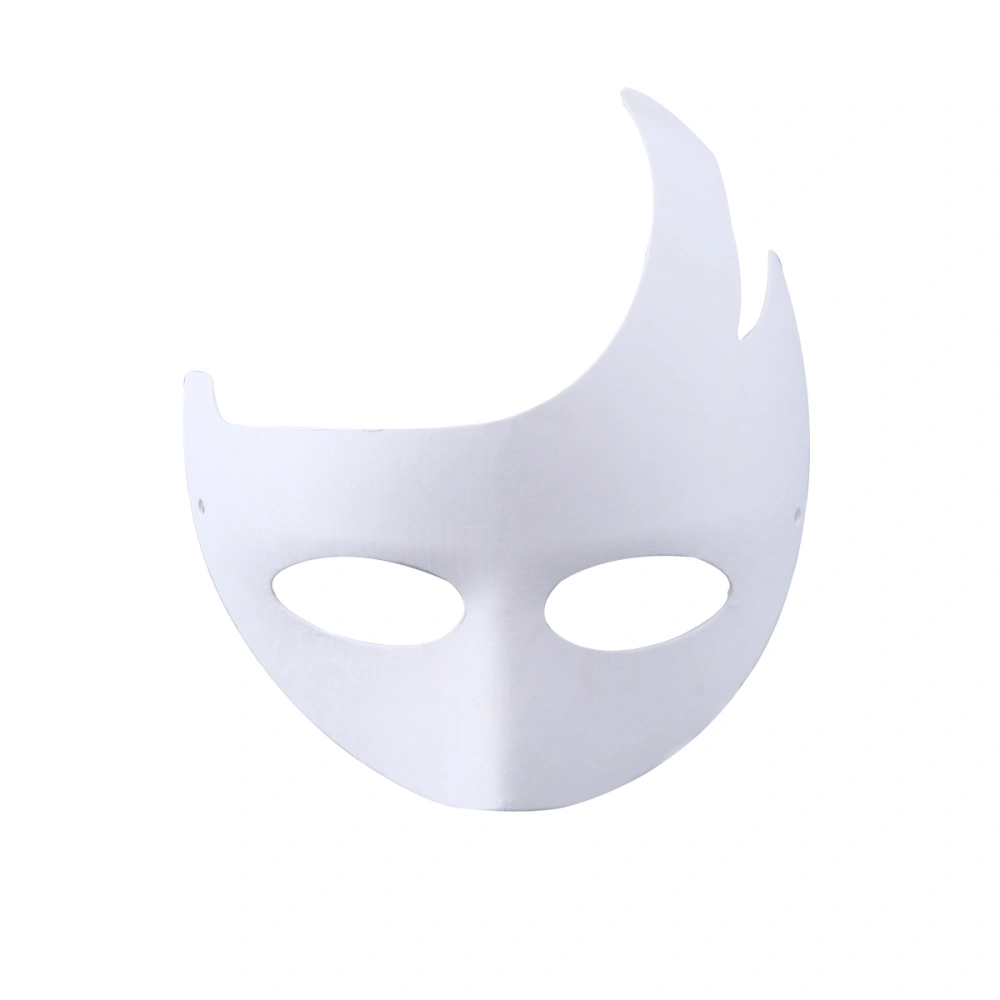 Blank White Paper DIY masks Painted Mask Halloween Masquerade Face Mask (Unicorn)