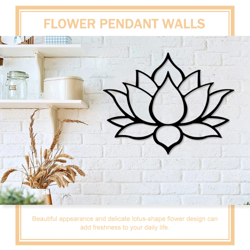 Metal Lotus-shape Wall Art For Garden Wall Hanging Ornament For Living Room Bedroom