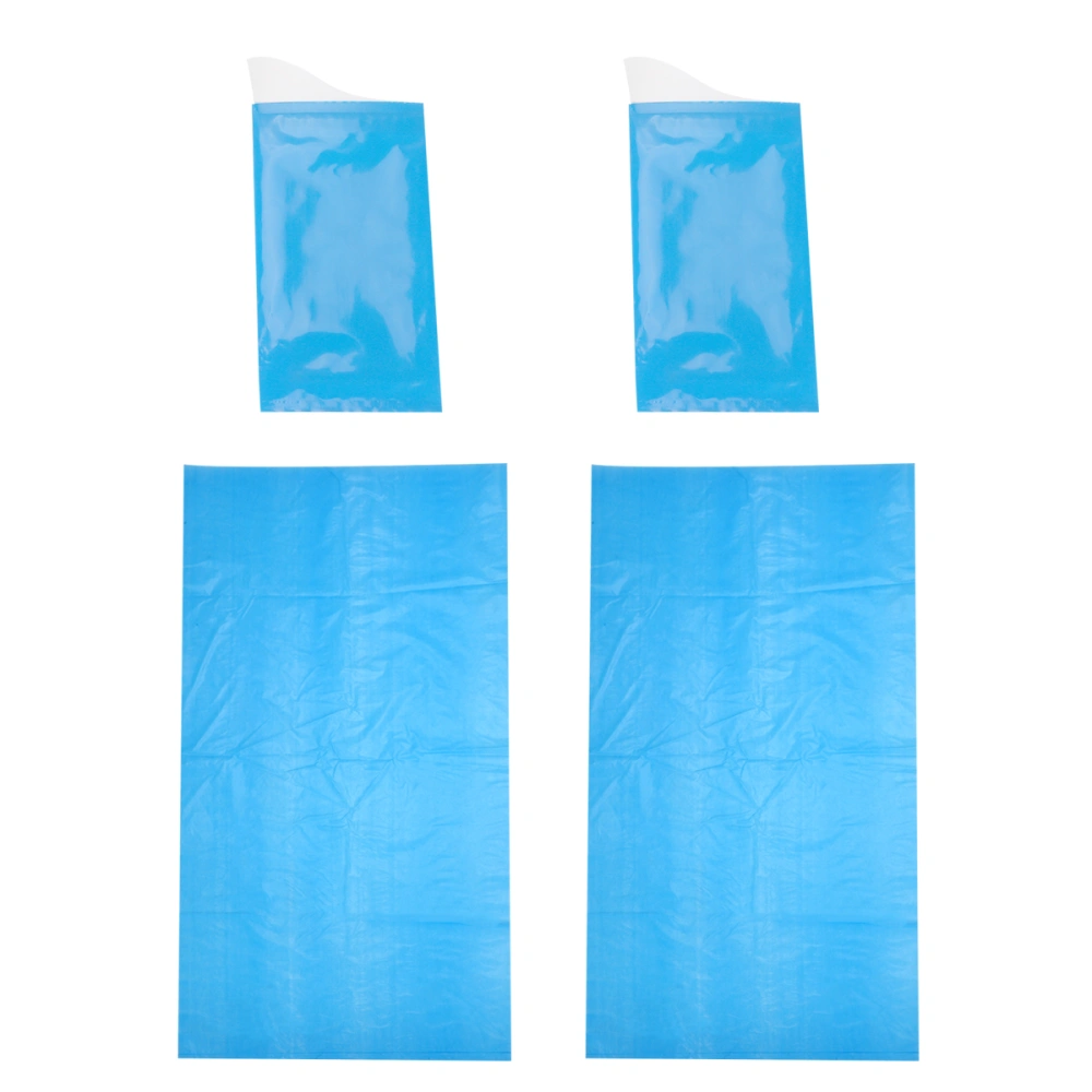 4pcs 600cc Disposable Urine Bags Vomit Bags Portable Urination Device Emergency Pee Bags Urinal for Outside Outdoor Travel (Blue)