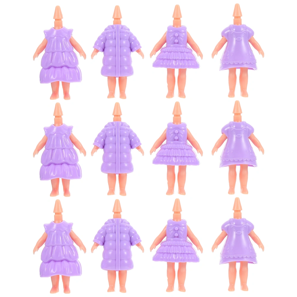 12Pcs Dolls Body Accessories Doll Bodies with Clothes Kid Toy Birthday Gift