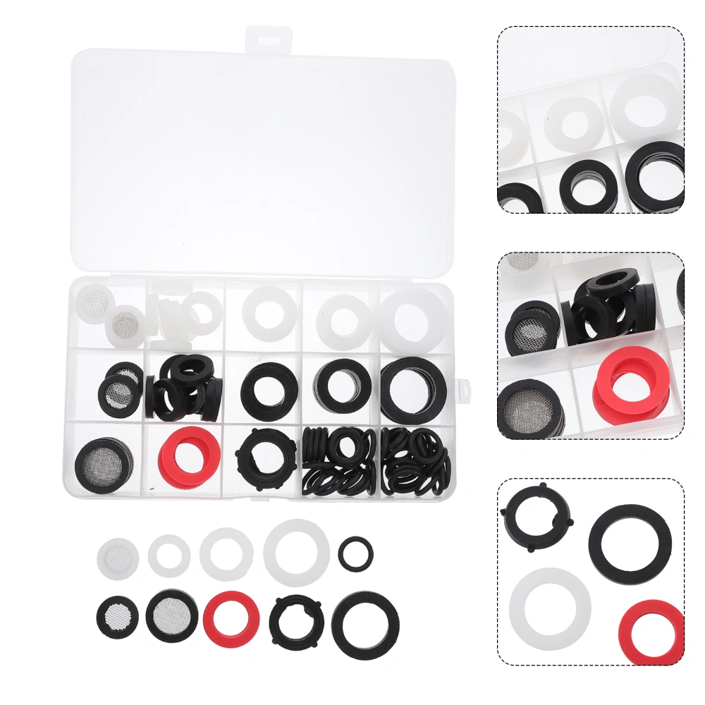  115pcs Practical Sealing Nylon Washers Nylon Flat Washers Nylon Washers