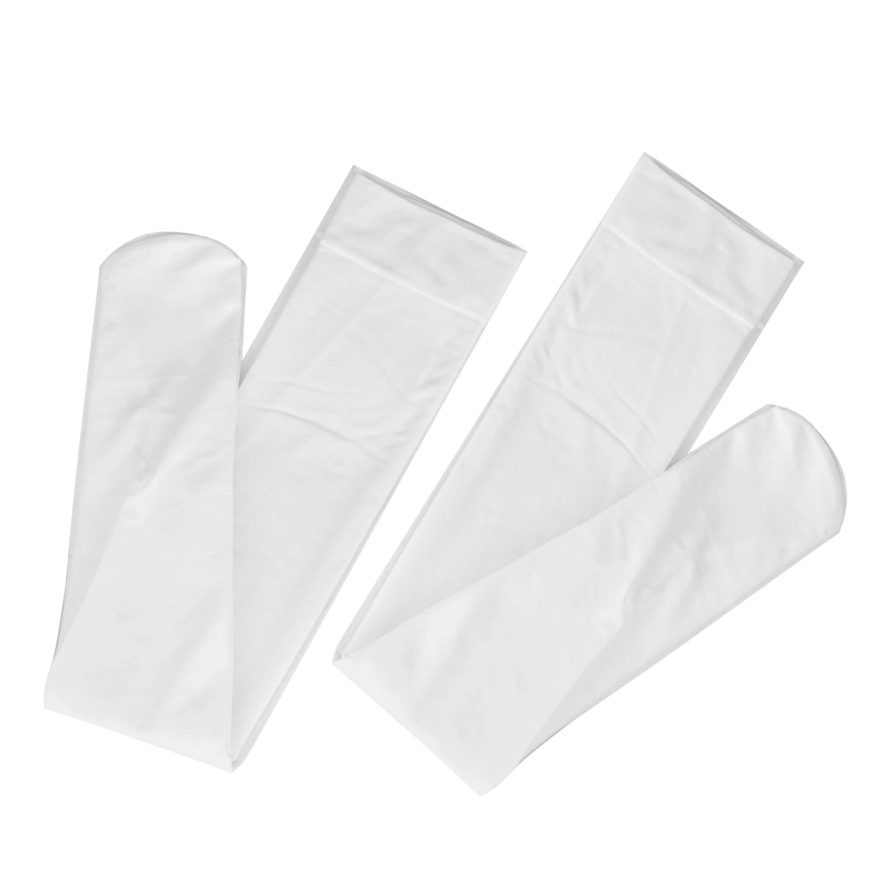 2 Pairs Silk Stockings Silk Stockings Japanese Stockings Knee-length Stockings (White)