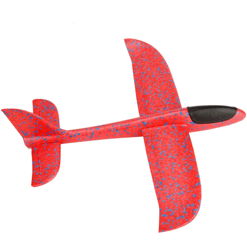 Airplane Toy Manual Throwing Whirly Flying Glider Planes for Children Kids Playing (Red)