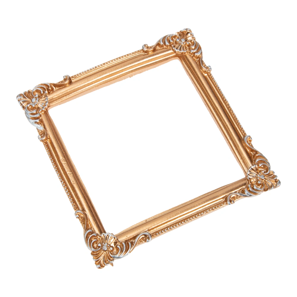 Photo Frame Prop Decorative Resin Picture Frame Retro Picture Frame Prop