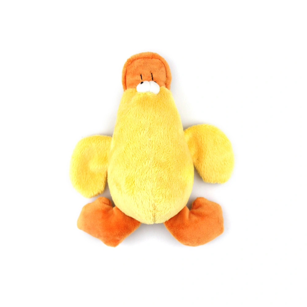 Plush Big Mouth Duck Bite Toys BB Sound Toy Funny Playing Doll Creative Pet Toy for Dog Puppy (Duck)