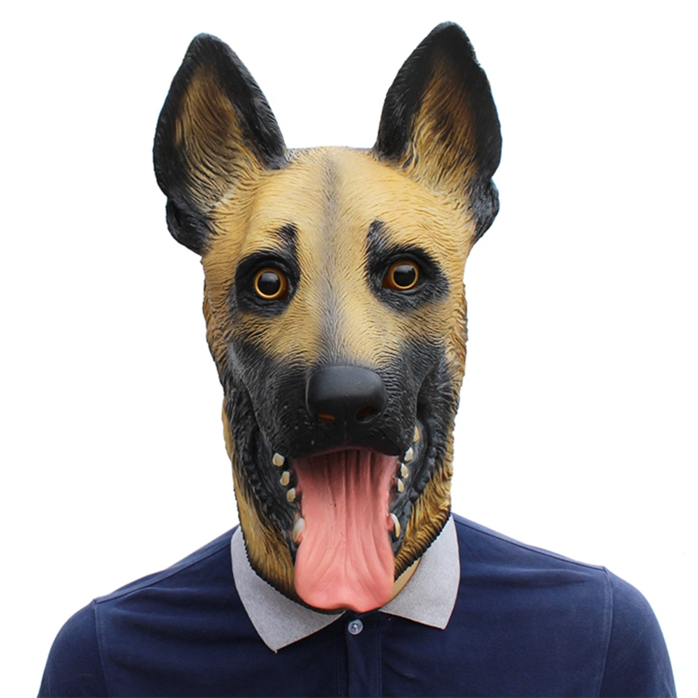 1 Pc Halloween Mask Fancy Emulsion Dress Party Props Dog Headgear Head Cover for Men and Women