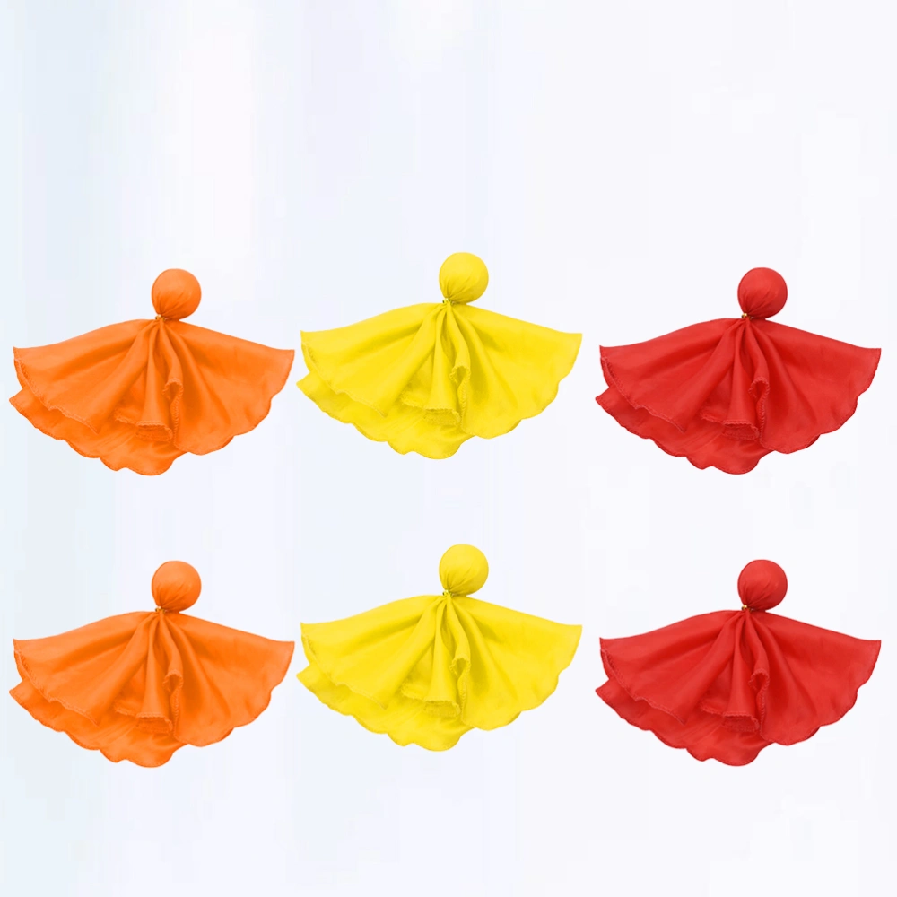 6 Pcs Professional Soccer Penalty Flag Tossing Flags Football Sports Penalty Props Football Game Accessory for Outdoor Sports Supplies (Red, Orange, Yellow, 2 for Each)