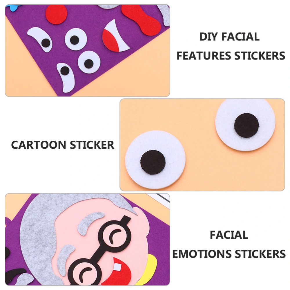 2 Sets Make A Face Stickers Make Your Grandpa and Grandma Stickers for Kids