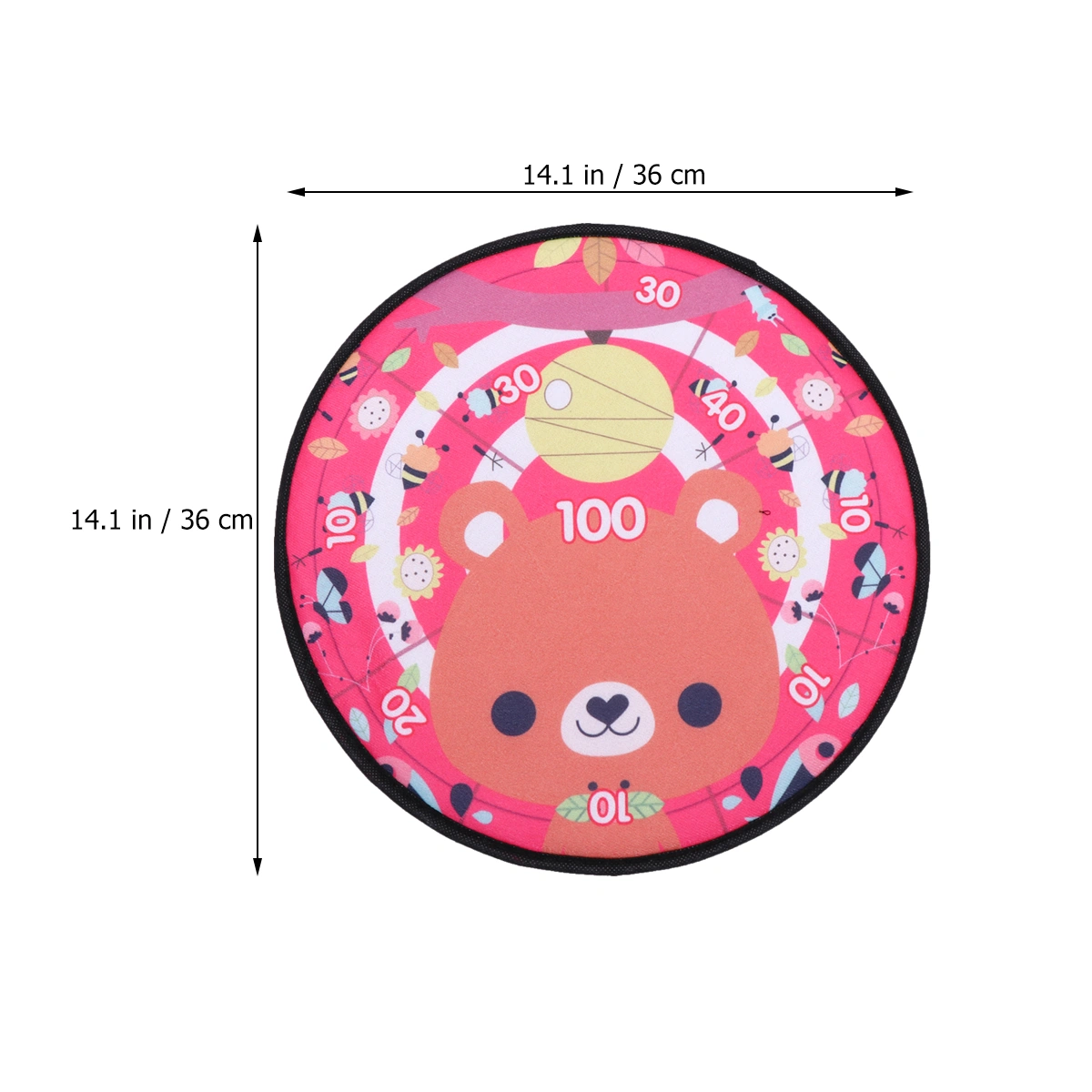 1 Set Round Cloth Dart Board Toy Kit Shooting Sticky Target Toy Cloth Art Throwing Darts Toy for Kids Playing
