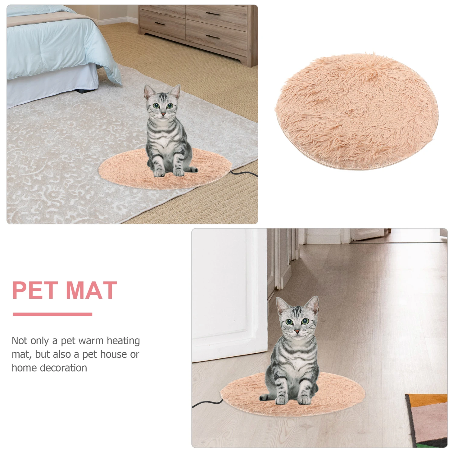 1pc Dog Heating Pad Anti Scratching Electric Blanket Anti Bite Heating Mat