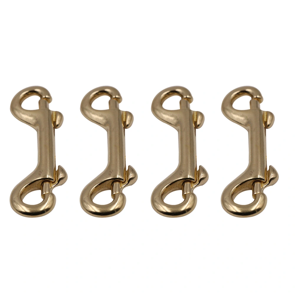 4 Pcs Brass Lobster Clasp Oval Swivel Trigger Clips Hooks for Straps Bags Belting Leathercraft