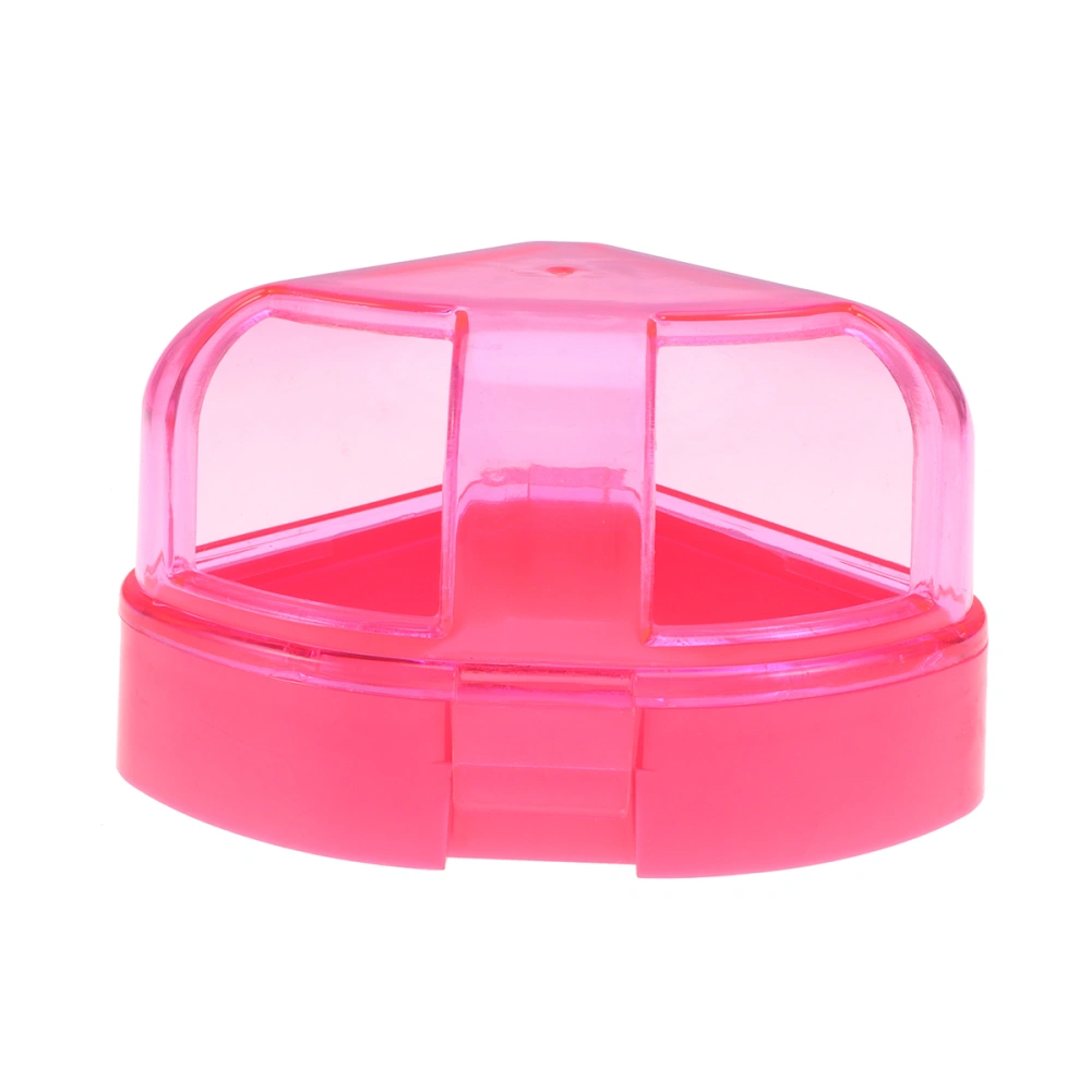 Double Door Hamster Bathroom Toilet Plastic Bathroom Toilet for Hamster Use (Pink)