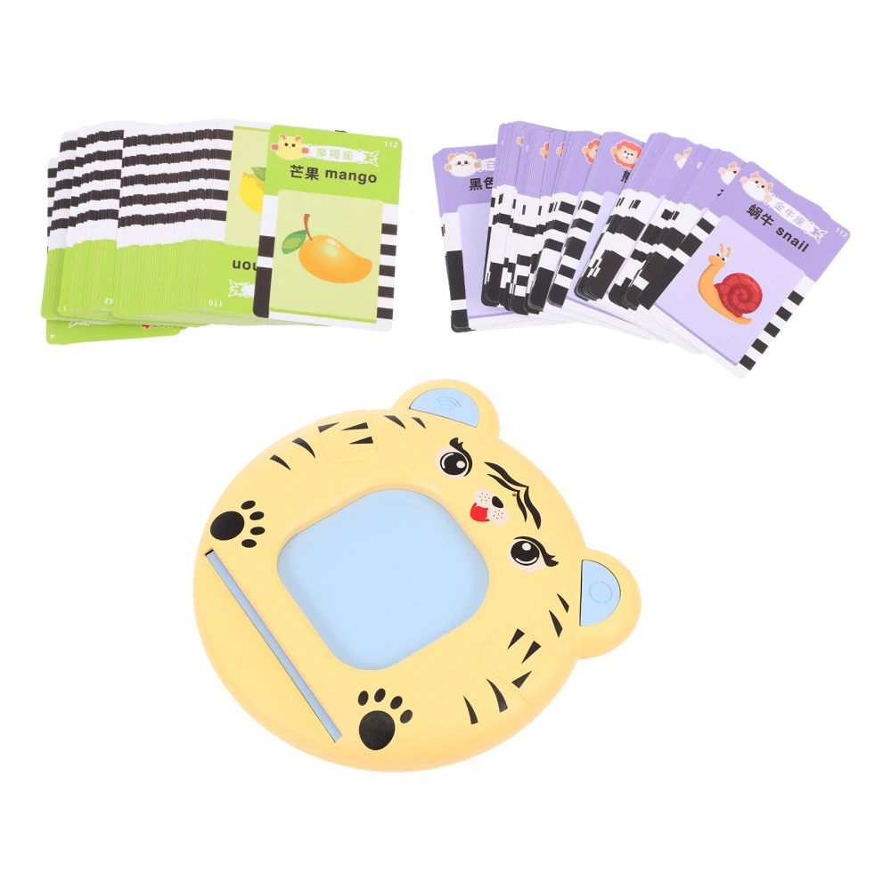 1 Set of Cartoon Design Learning Machine Toy Cards Type Early Learning Toy for Children