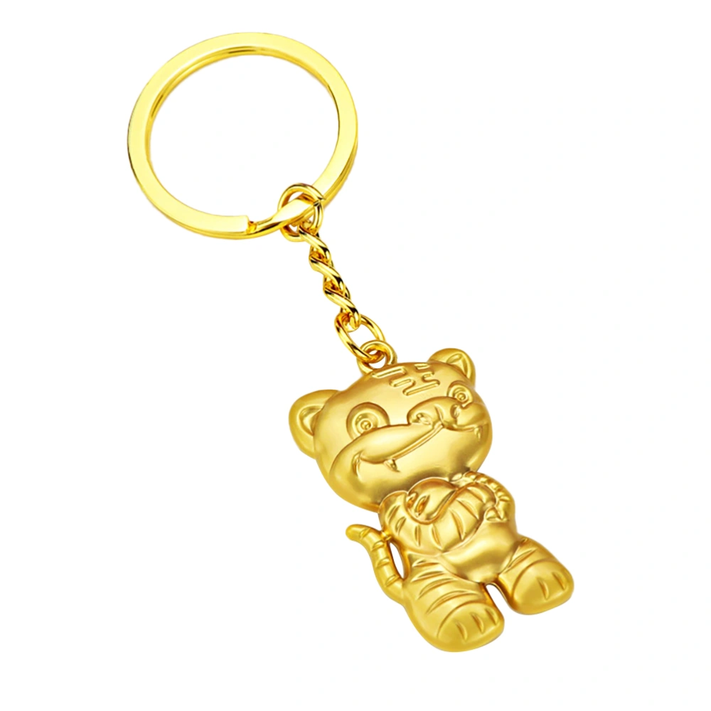 Tiger Key Circle Tiger Hanging Pendant House Car Key Ring Holder Metal Key Chain